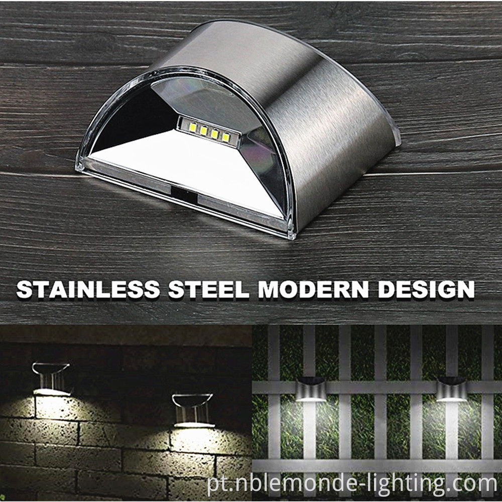 Durable solar wall mounted light